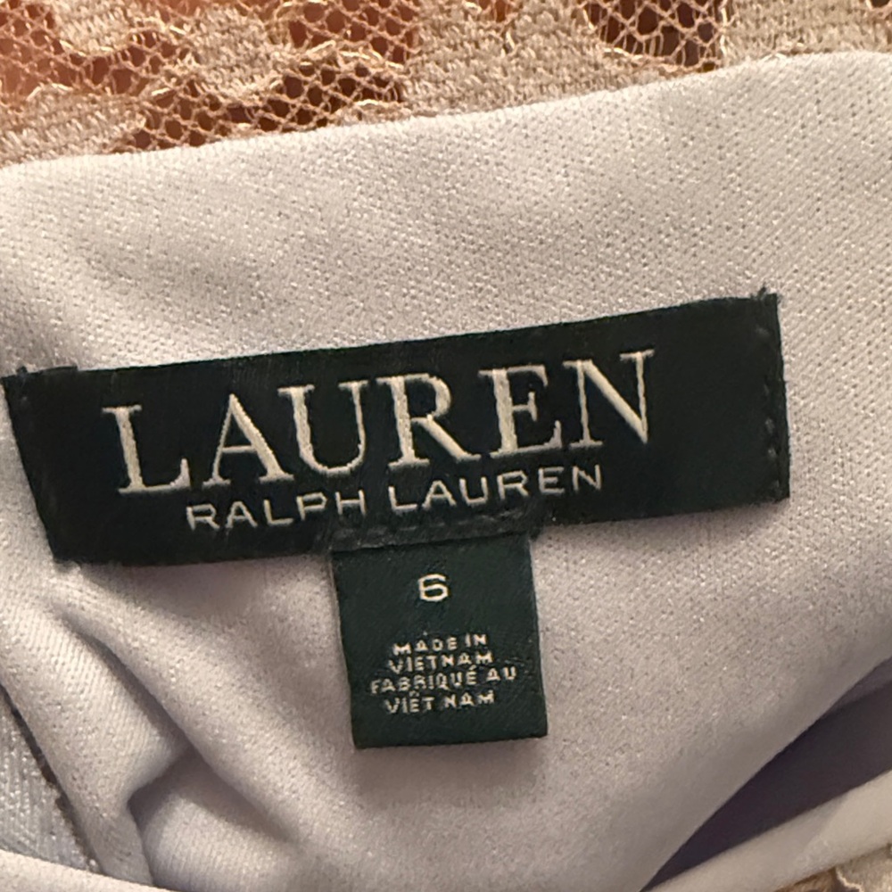 Lauren Ralph Lauren White Lace Detail